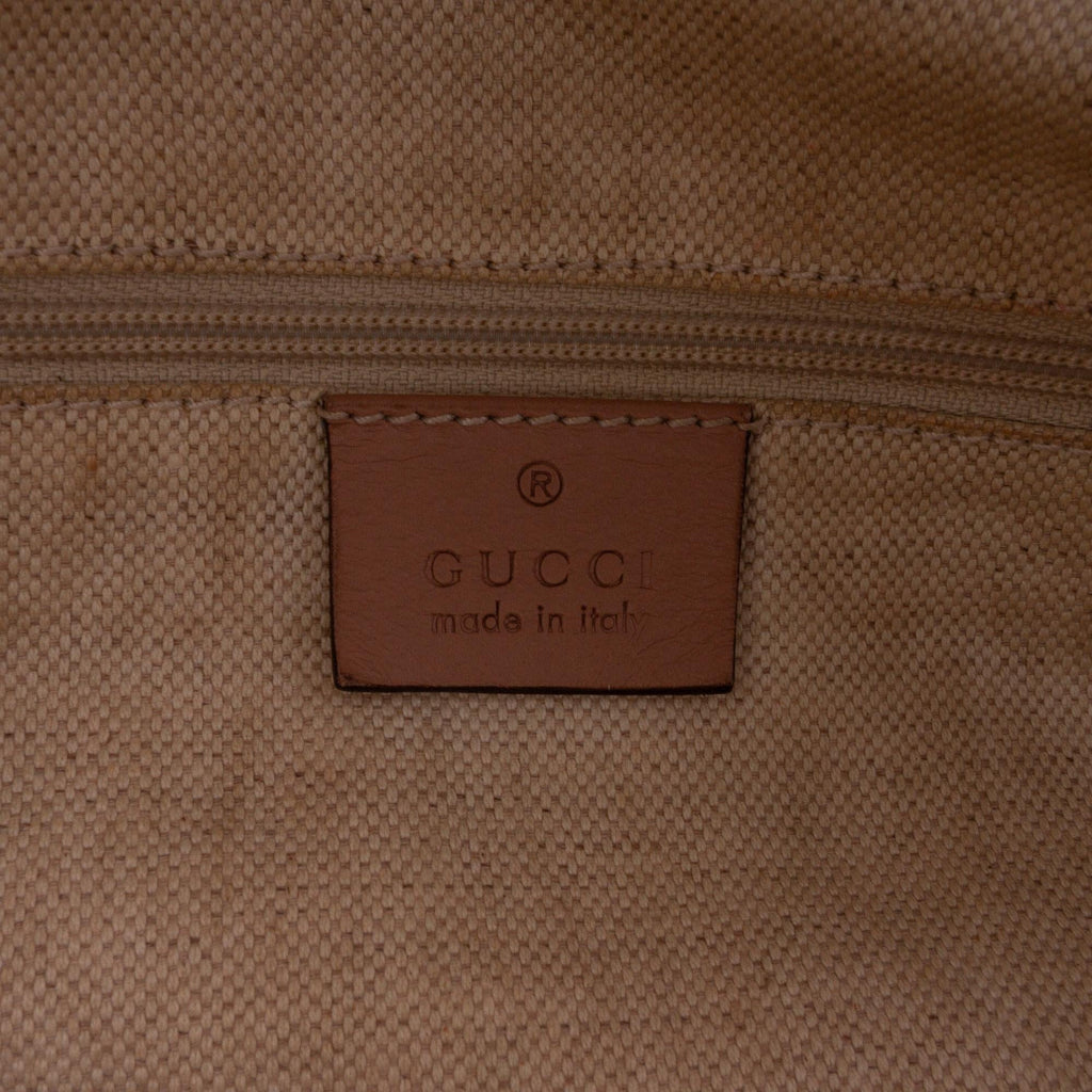 Gucci Diamante Canvas Sukey Satchel