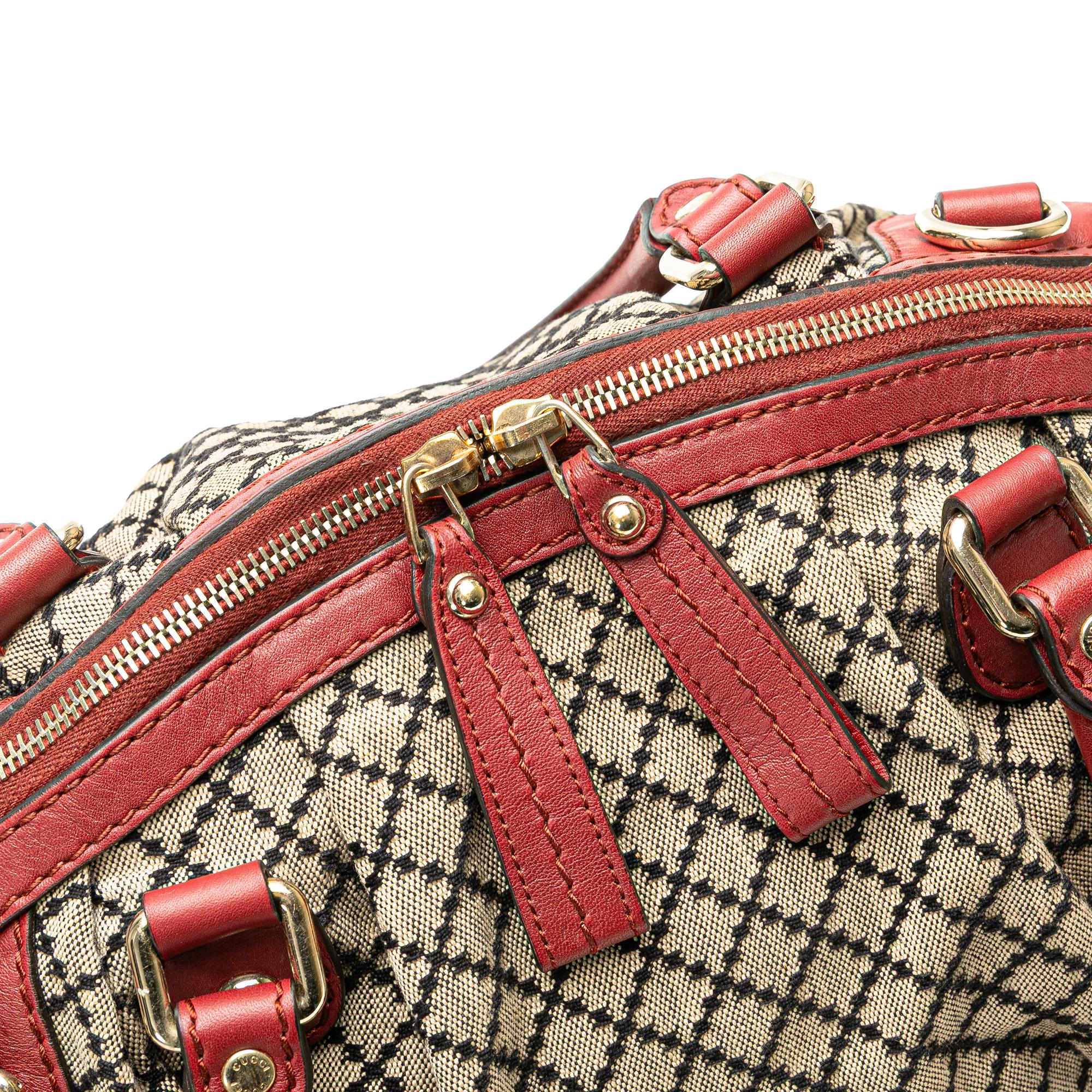 Gucci Diamante Canvas Sukey Satchel