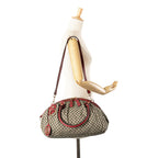 Gucci Diamante Canvas Sukey Satchel