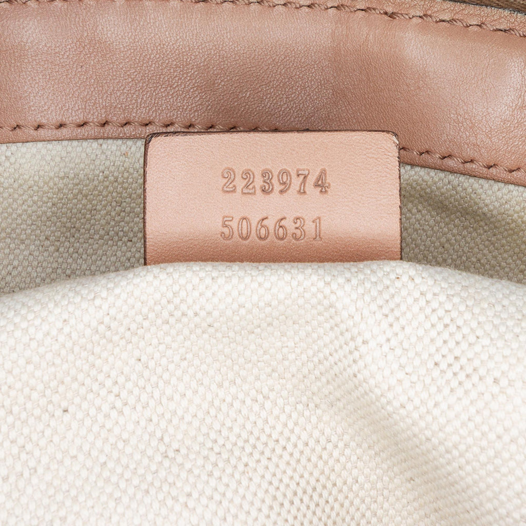 Gucci Diamante Canvas Sukey Satchel
