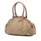 Gucci Diamante Canvas Sukey Satchel