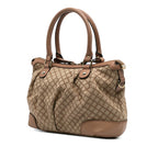 Gucci Diamante Canvas Sukey Satchel