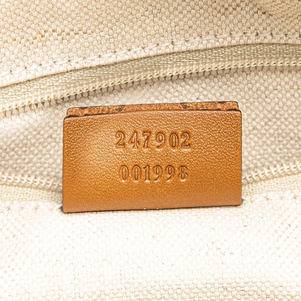 Gucci Diamante Canvas Sukey Satchel
