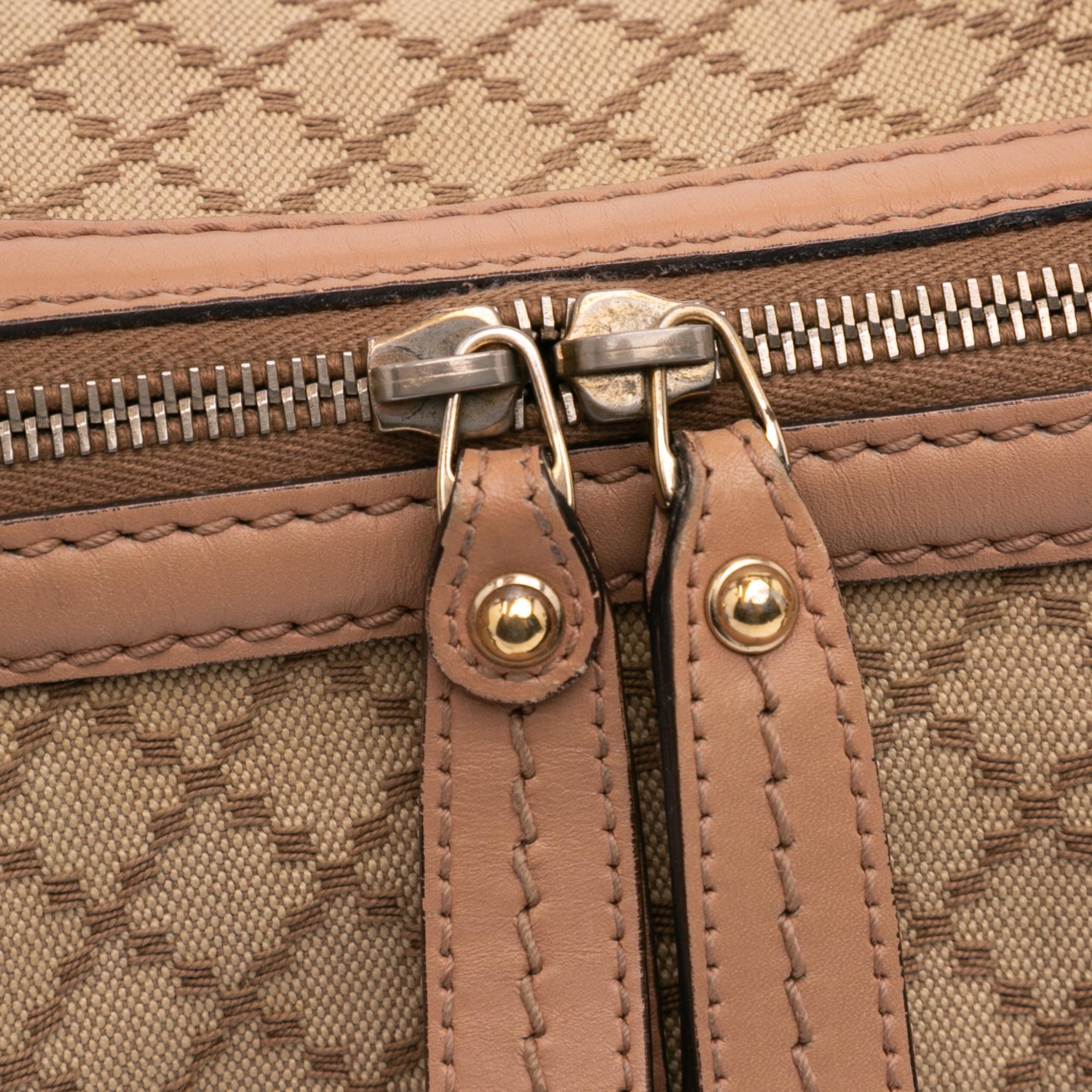 Gucci Diamante Canvas Sukey Satchel