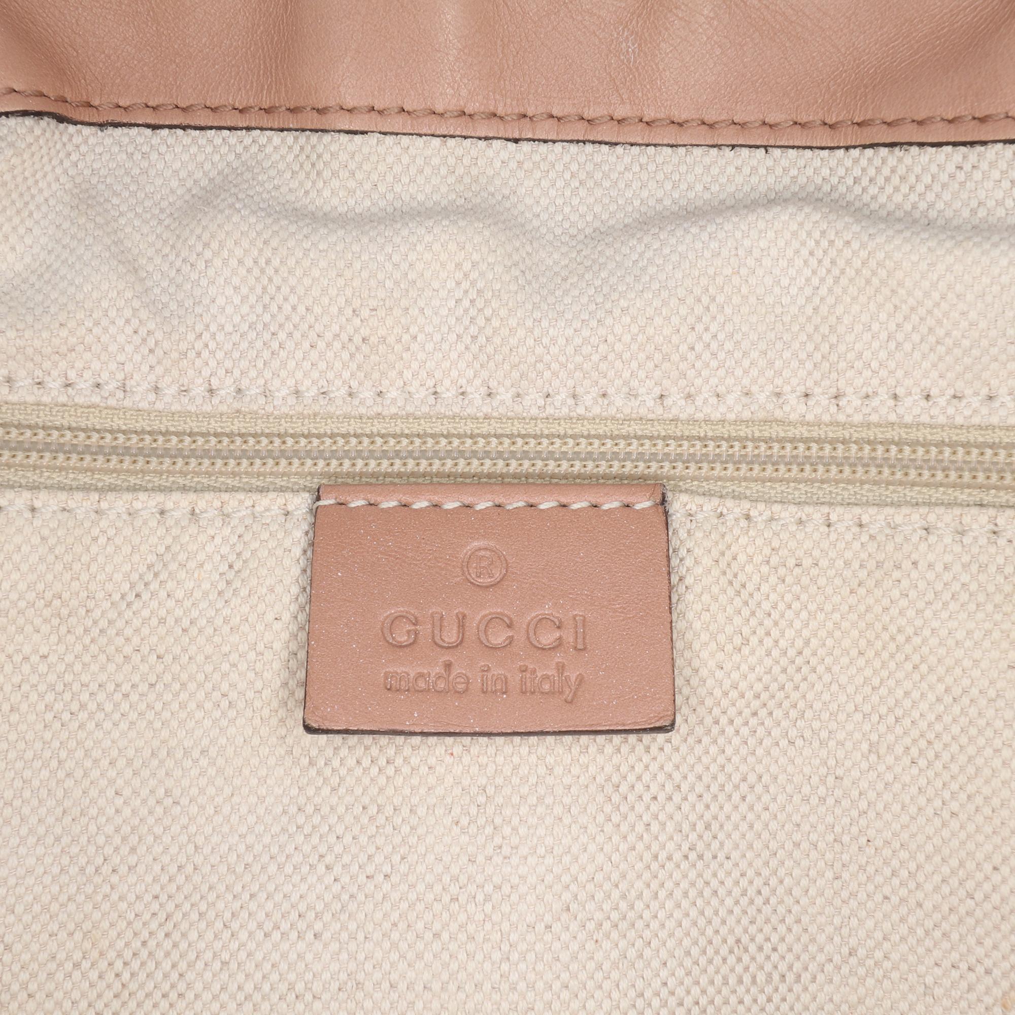 Gucci Diamante Canvas Sukey Satchel