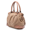 Gucci Diamante Canvas Sukey Satchel