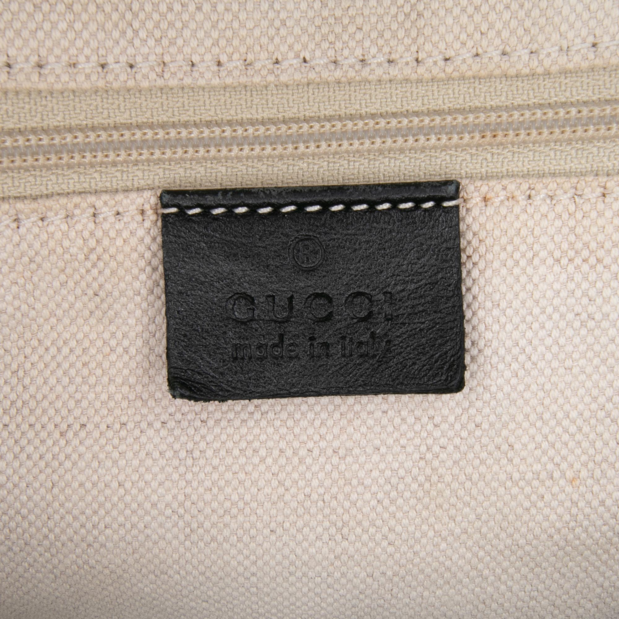 Gucci Diamante Canvas Sukey Satchel