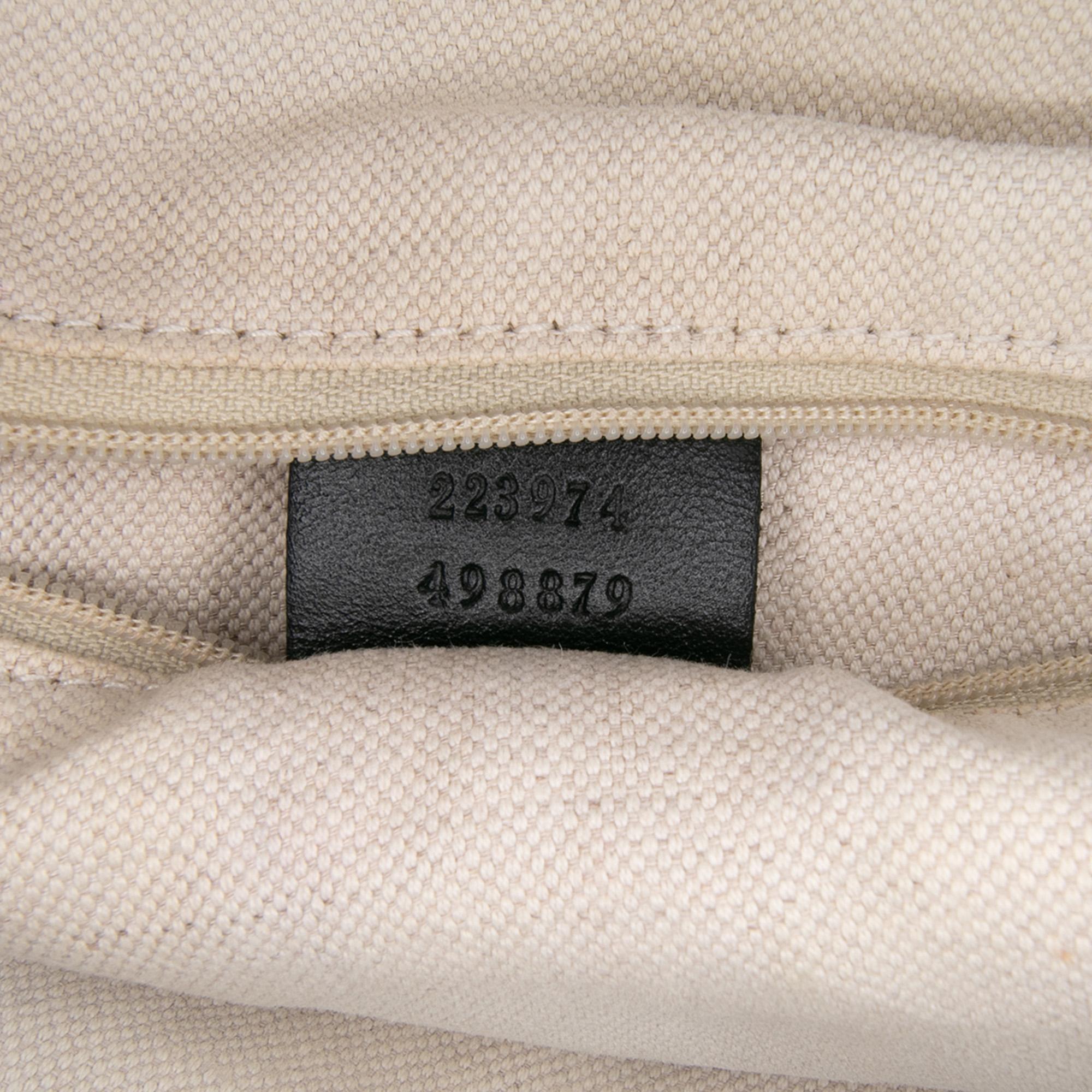 Gucci Diamante Canvas Sukey Satchel