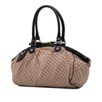 Gucci Diamante Canvas Sukey Satchel