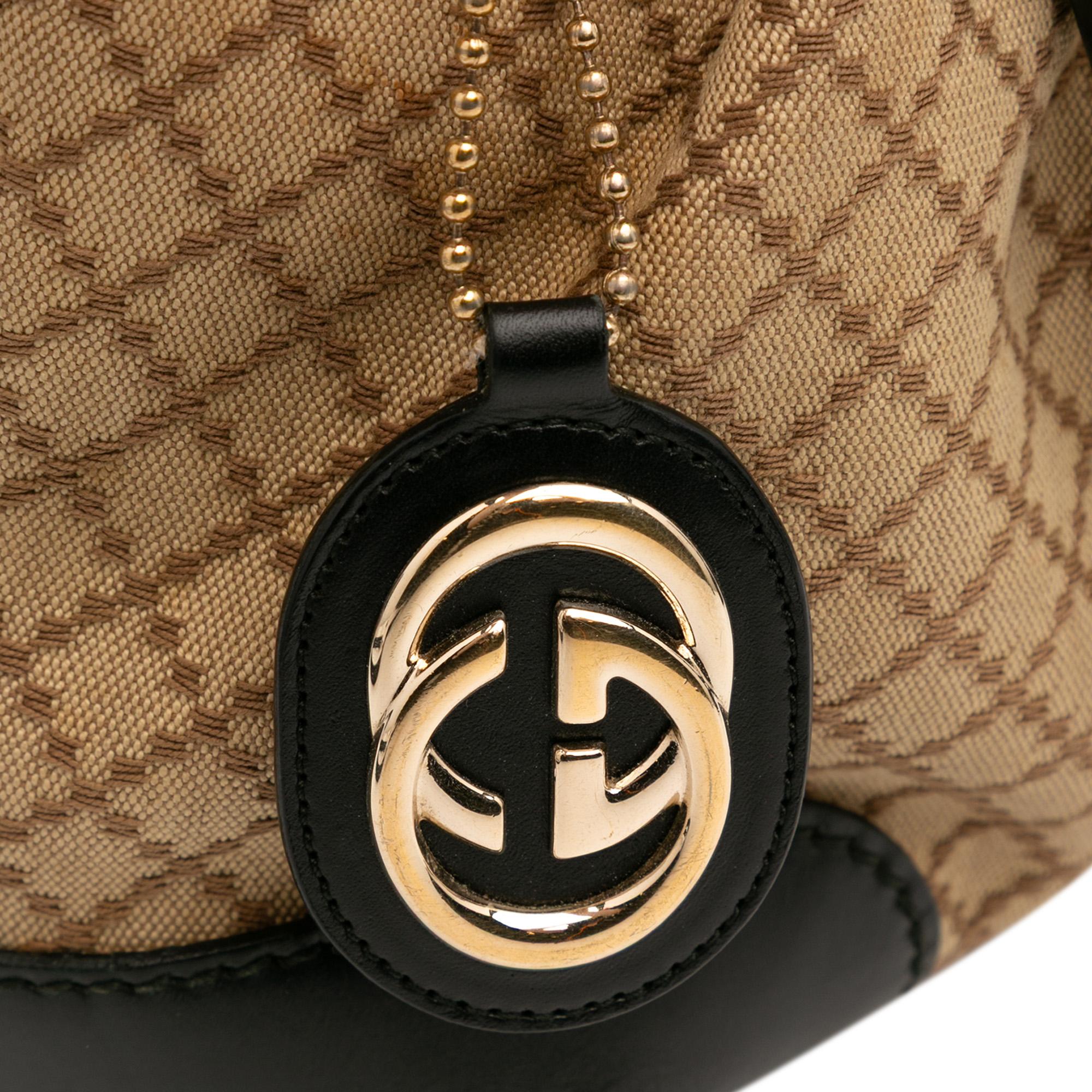 Gucci Diamante Canvas Sukey Satchel