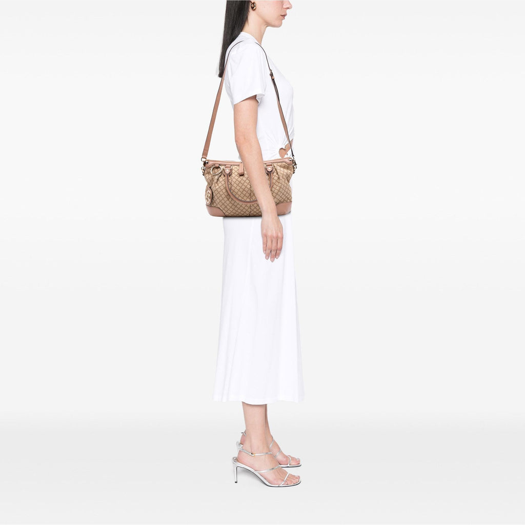 Gucci Diamante Canvas Sukey Satchel