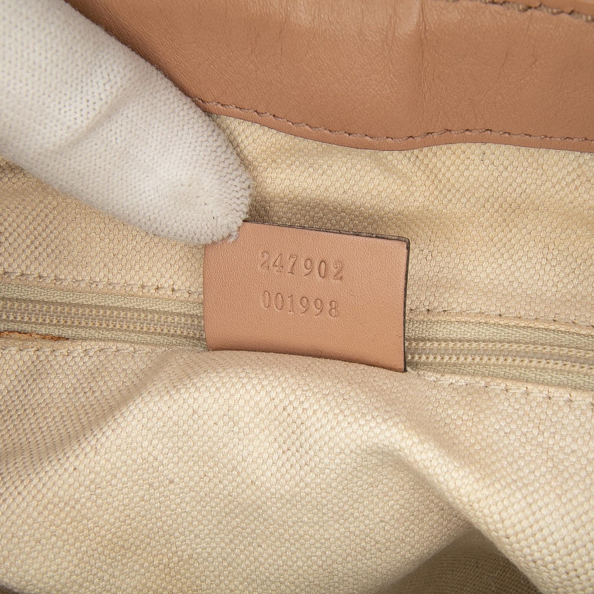 Gucci Diamante Canvas Sukey Satchel