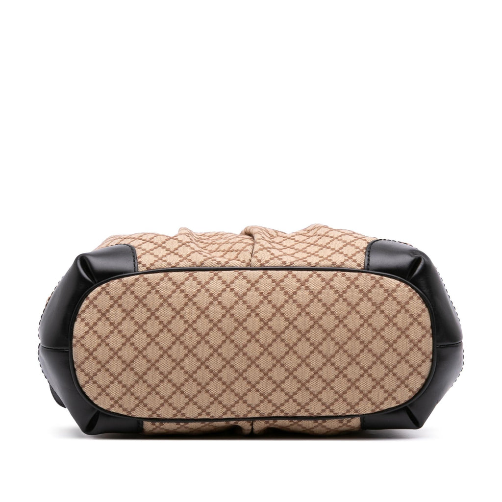 Gucci Diamante Canvas Sukey Satchel