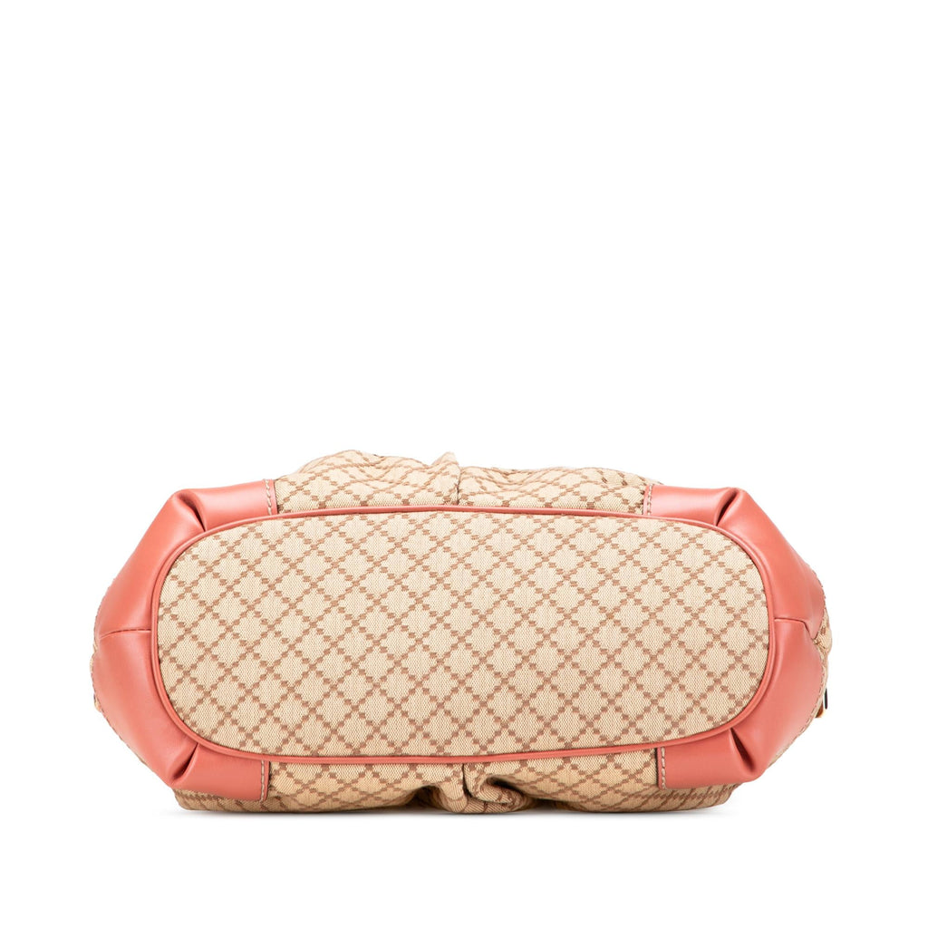Gucci Diamante Canvas Sukey Satchel