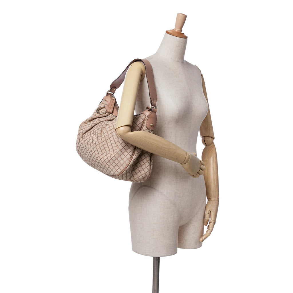 Gucci Diamante Canvas Sukey Shoulder Bag