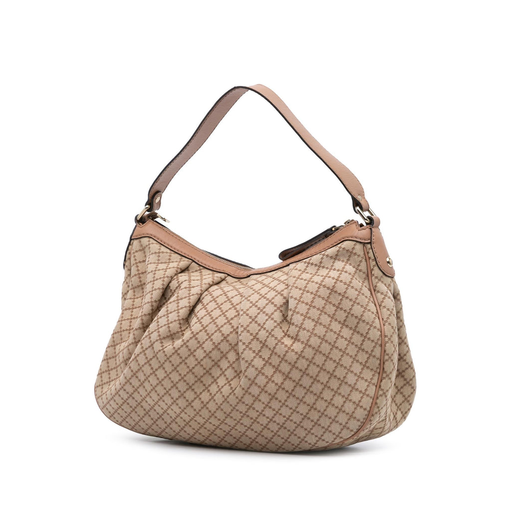 Gucci Diamante Canvas Sukey Shoulder Bag