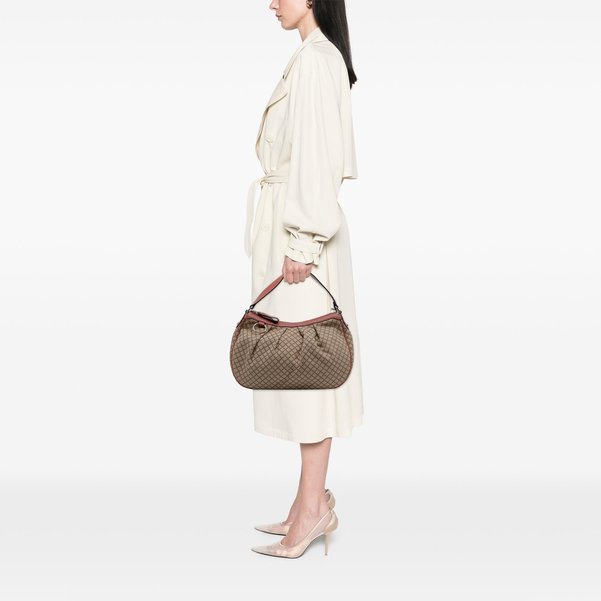 Gucci Diamante Canvas Sukey Shoulder Bag