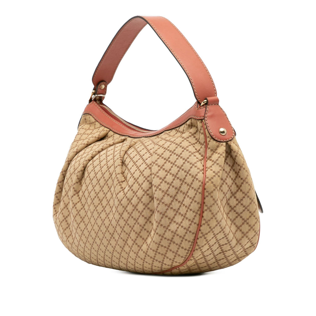 Gucci Diamante Canvas Sukey Shoulder Bag