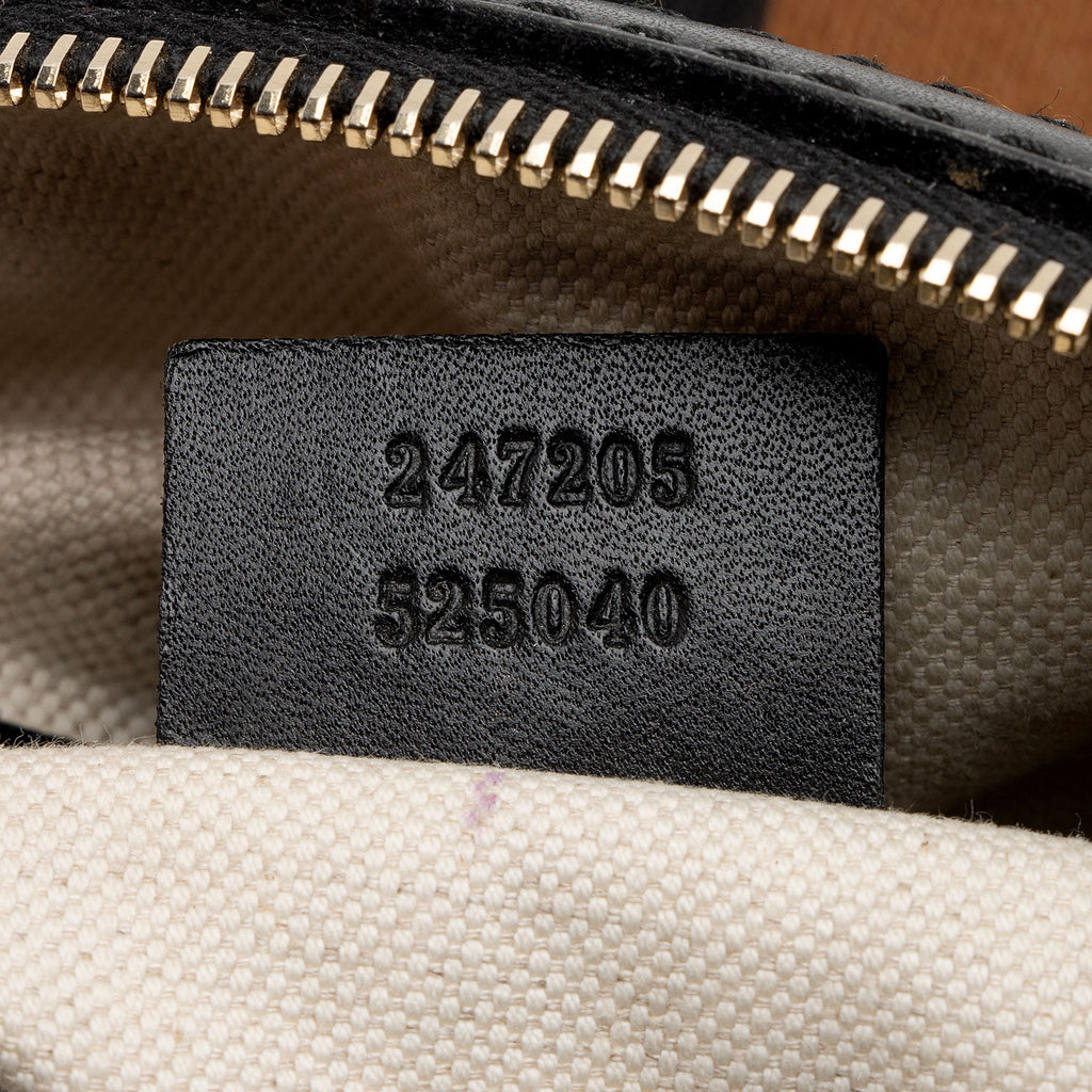 Gucci Diamante Canvas Vintage Web Joy Medium Boston Bag (SHF-6SSWj4)