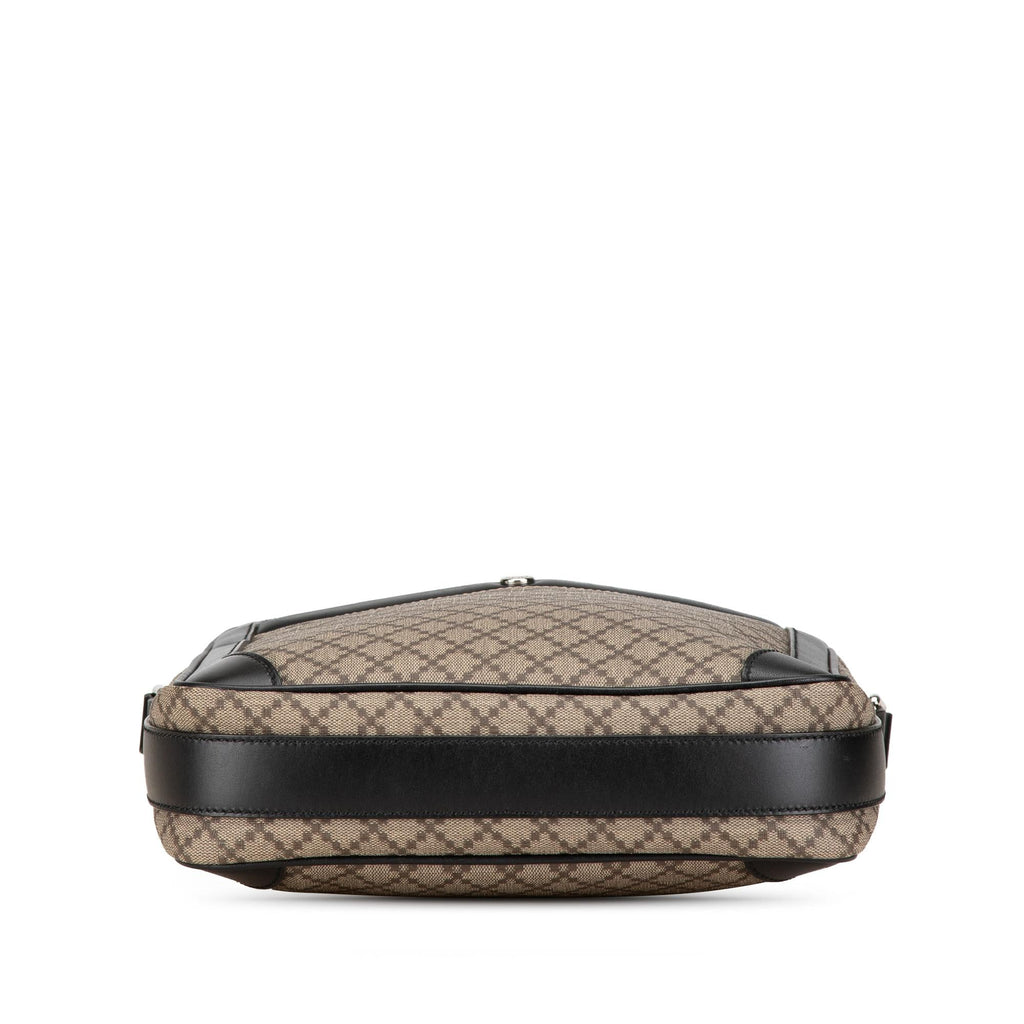 Gucci Diamante Coated Canvas Zip Crossbody (SHG-6hNSKC)