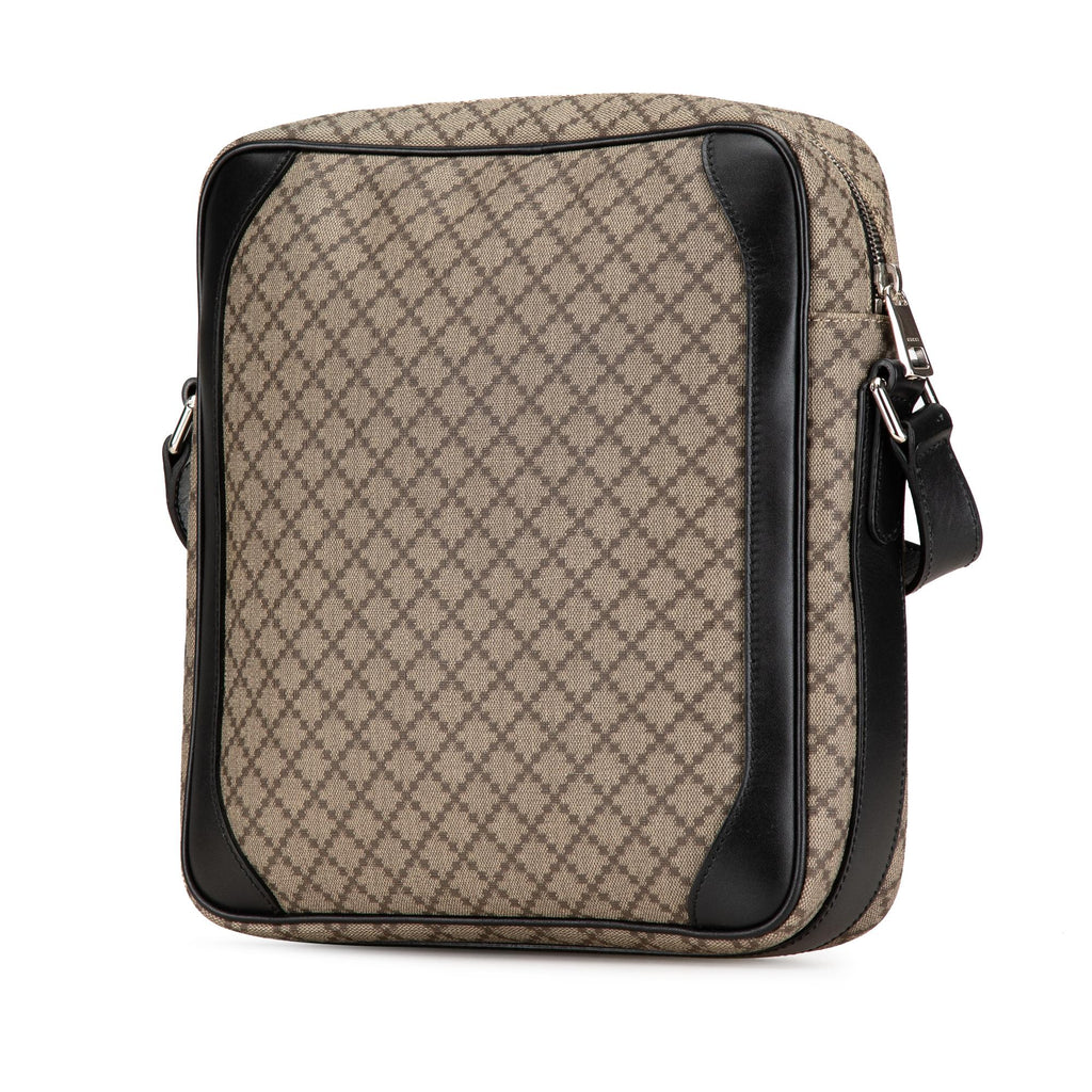 Gucci Diamante Coated Canvas Zip Crossbody (SHG-6hNSKC)