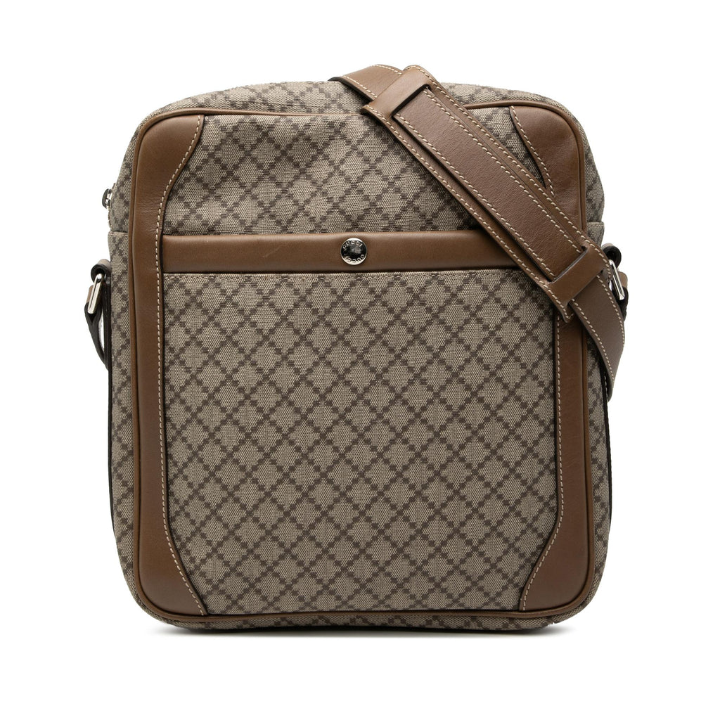 Gucci Diamante Coated Canvas Zip Crossbody