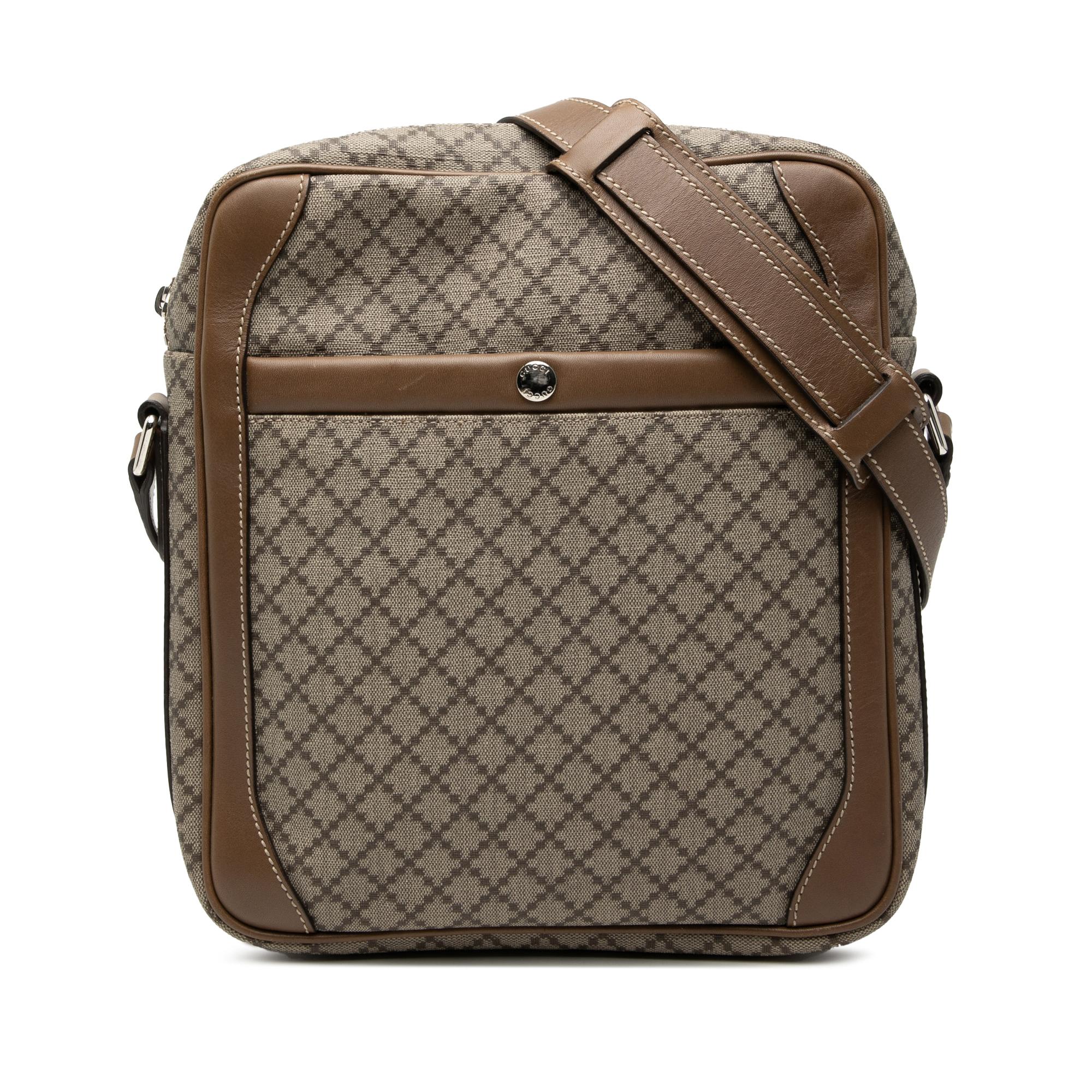 Gucci Diamante Coated Canvas Zip Crossbody