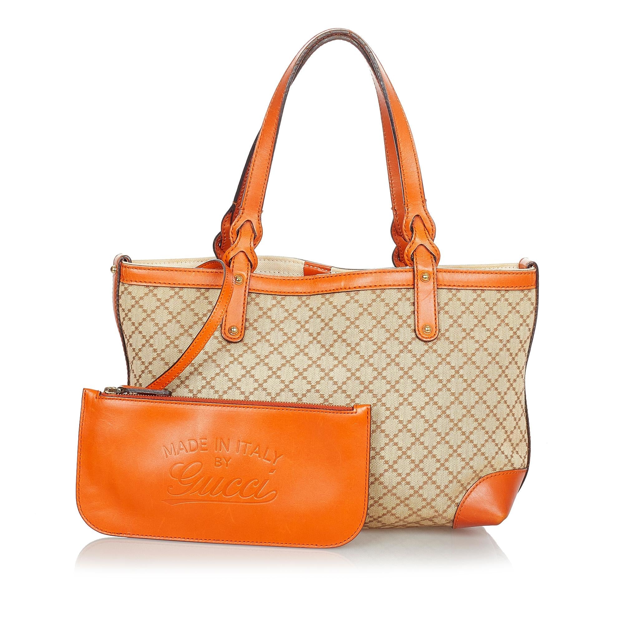 Gucci Diamante Craft Canvas Tote Bag (SHG-24194)