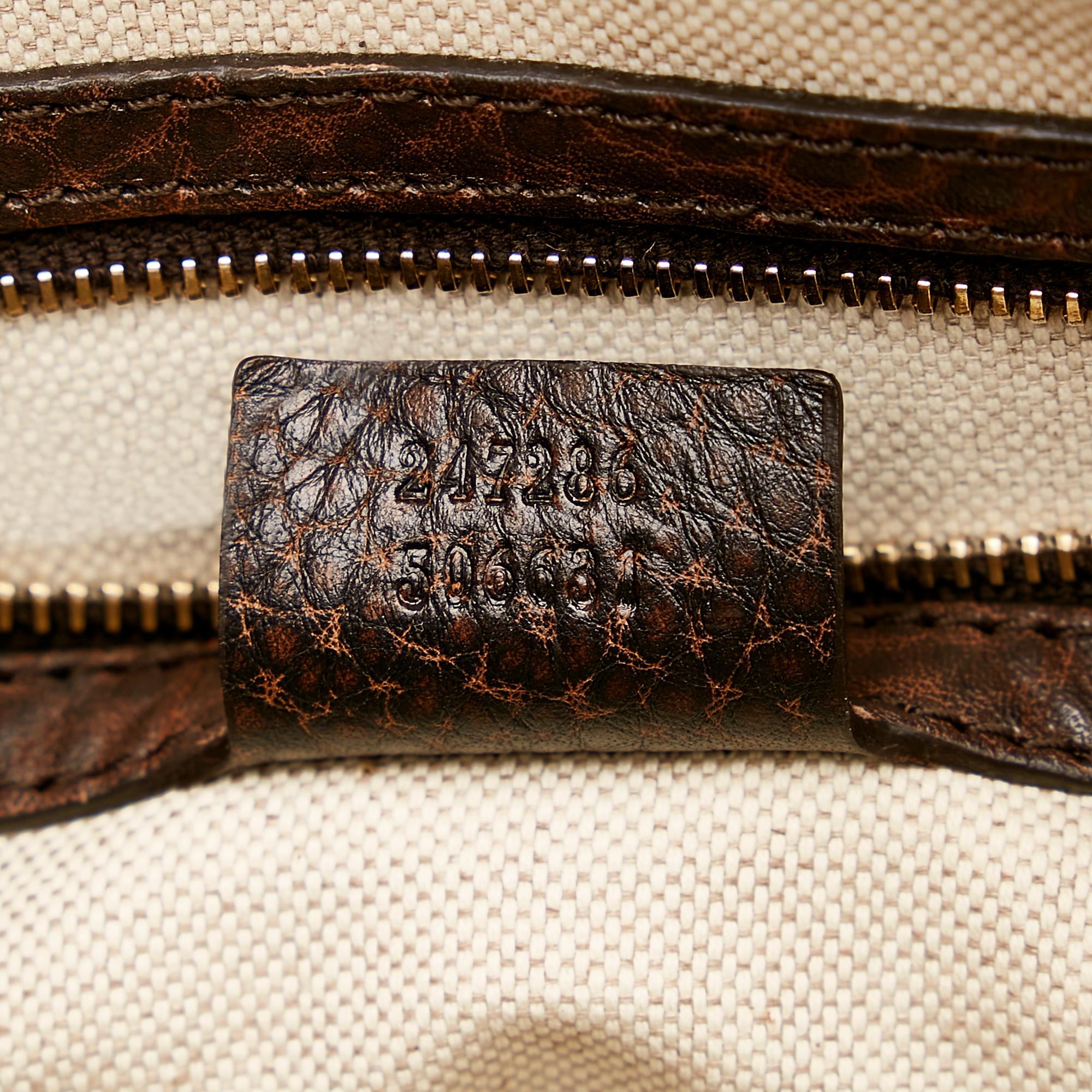 Gucci Diamante Horsebit Catherine Satchel (SHG-30017)