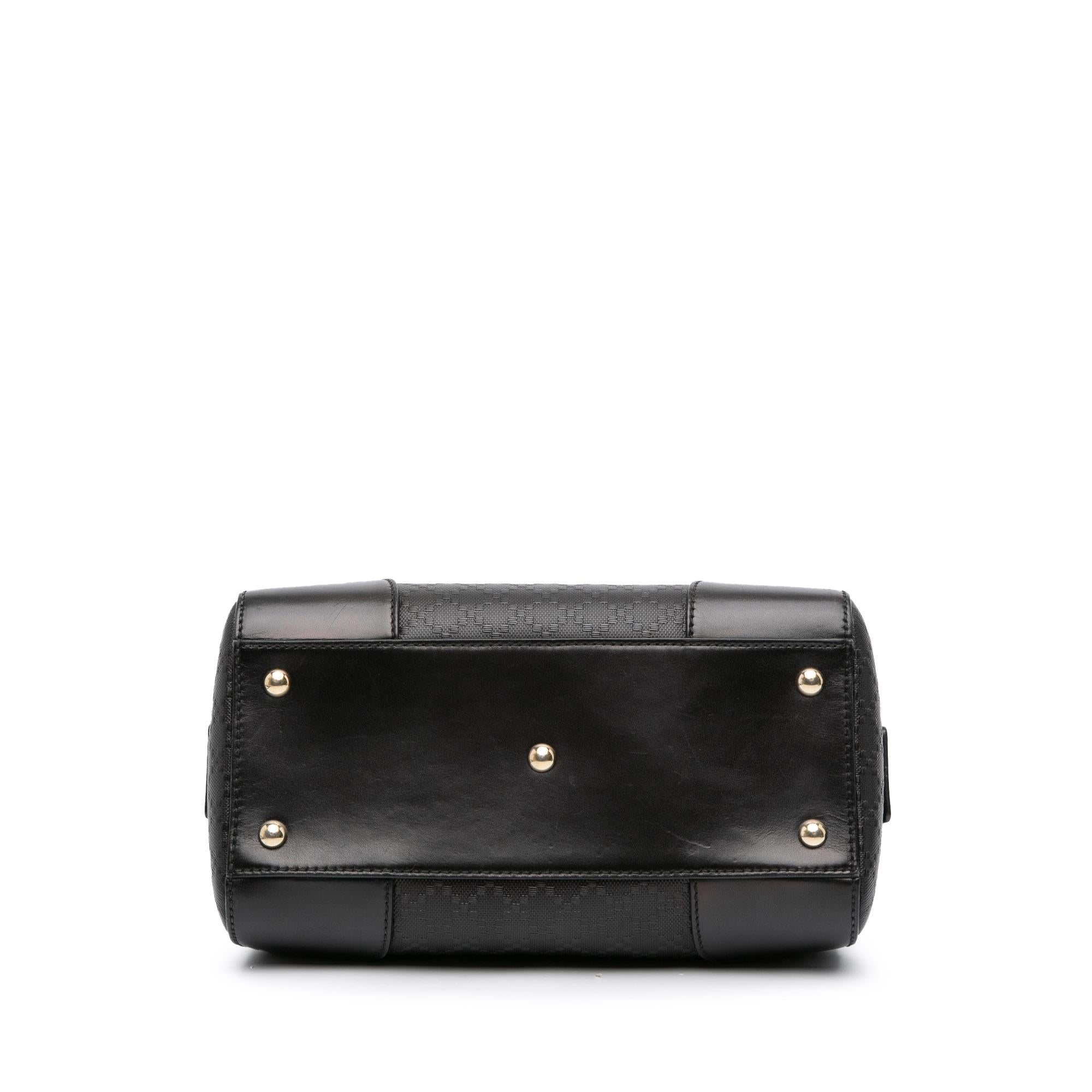 Gucci Diamante Leather Boston Bag