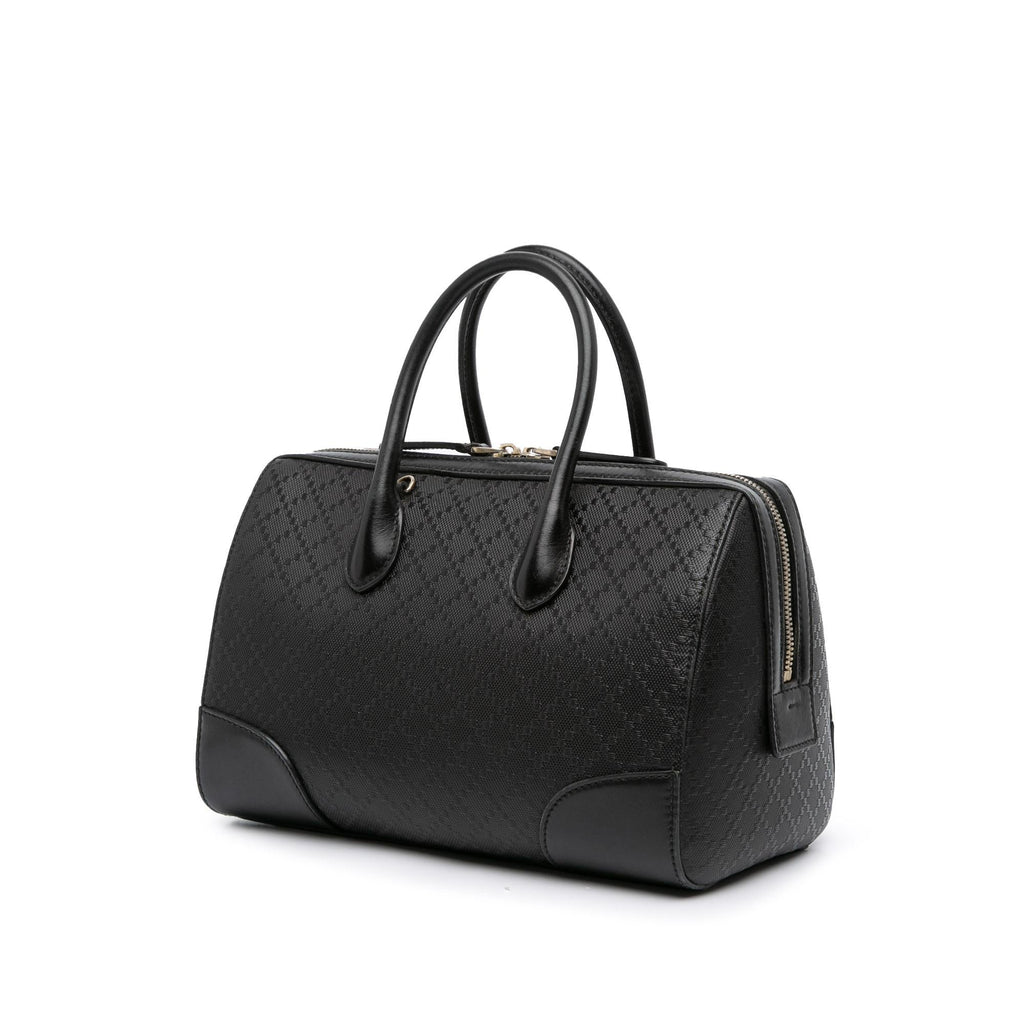 Gucci Diamante Leather Boston Bag