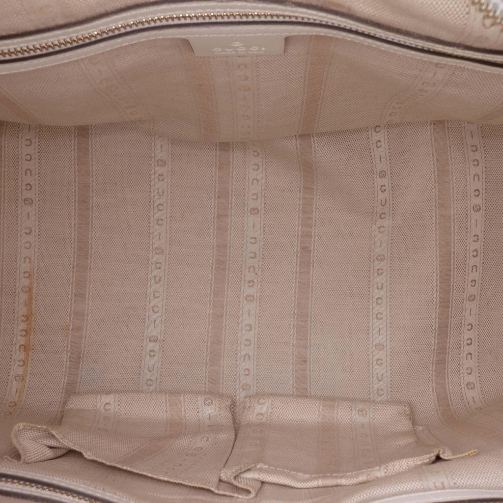 Gucci Diamante Leather Boston Bag