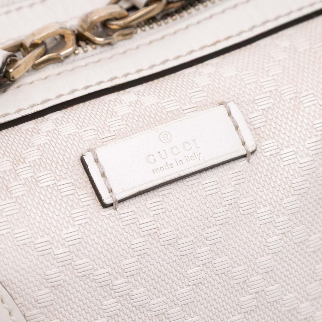 Gucci Diamante Leather Boston Bag