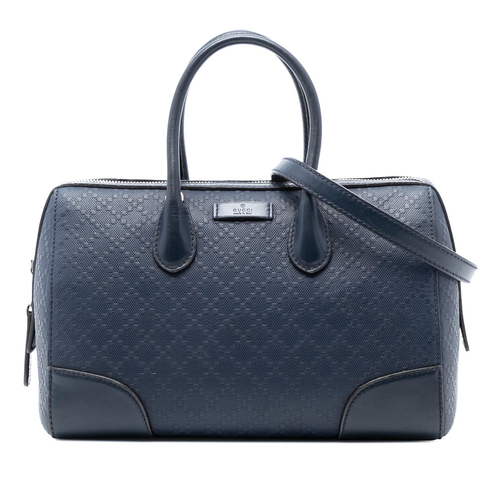 Gucci Diamante Leather Boston Bag