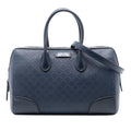 Gucci Diamante Leather Boston Bag