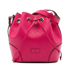 Gucci Diamante Leather Bright Bucket Bag