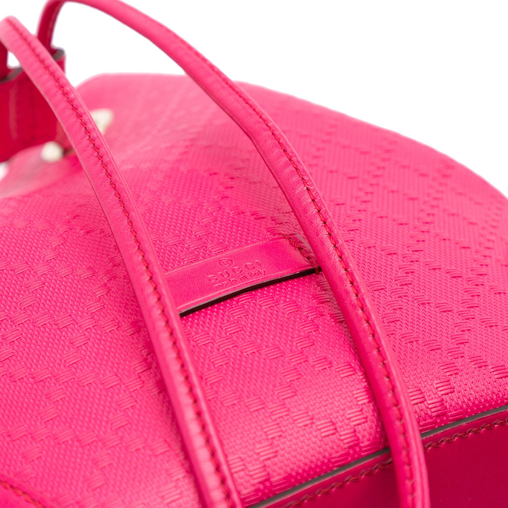 Gucci Diamante Leather Bright Bucket Bag
