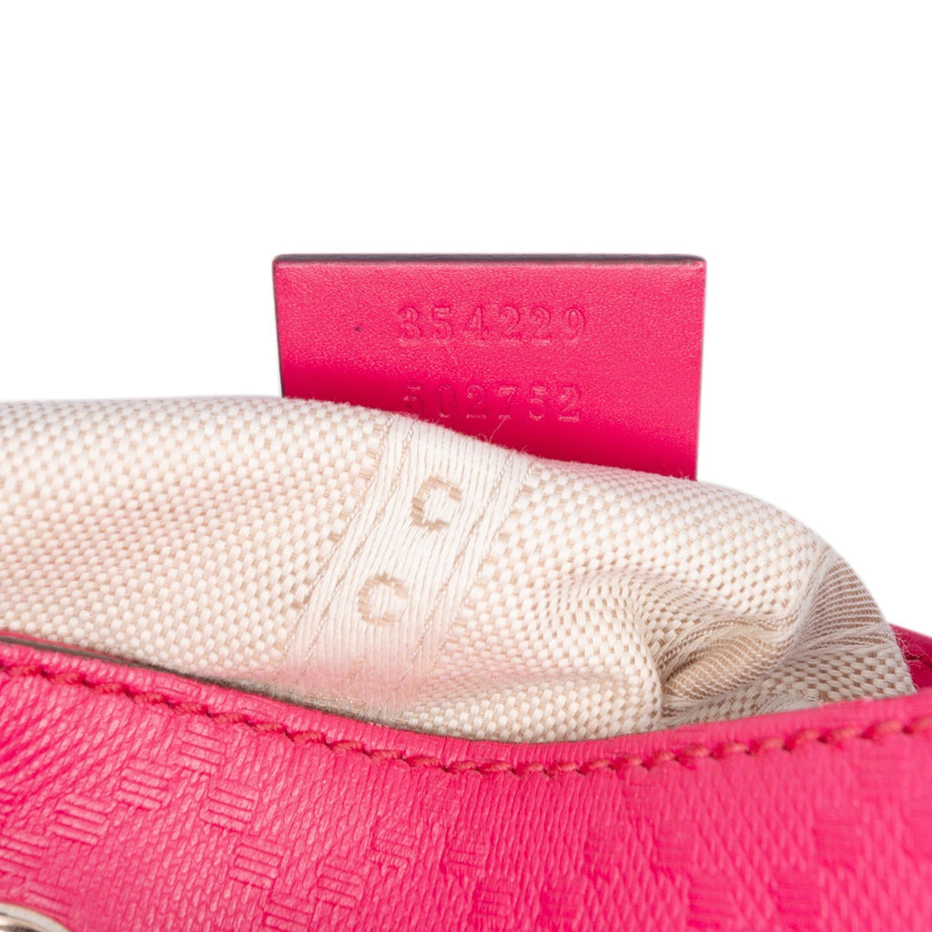 Gucci Diamante Leather Bright Bucket Bag