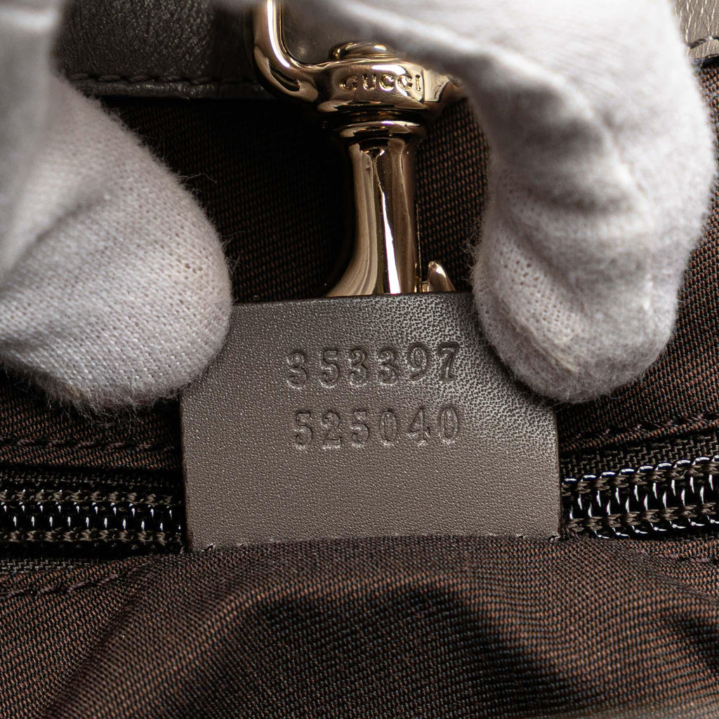 Gucci Diamante Leather Bright Hilary Lux Tote