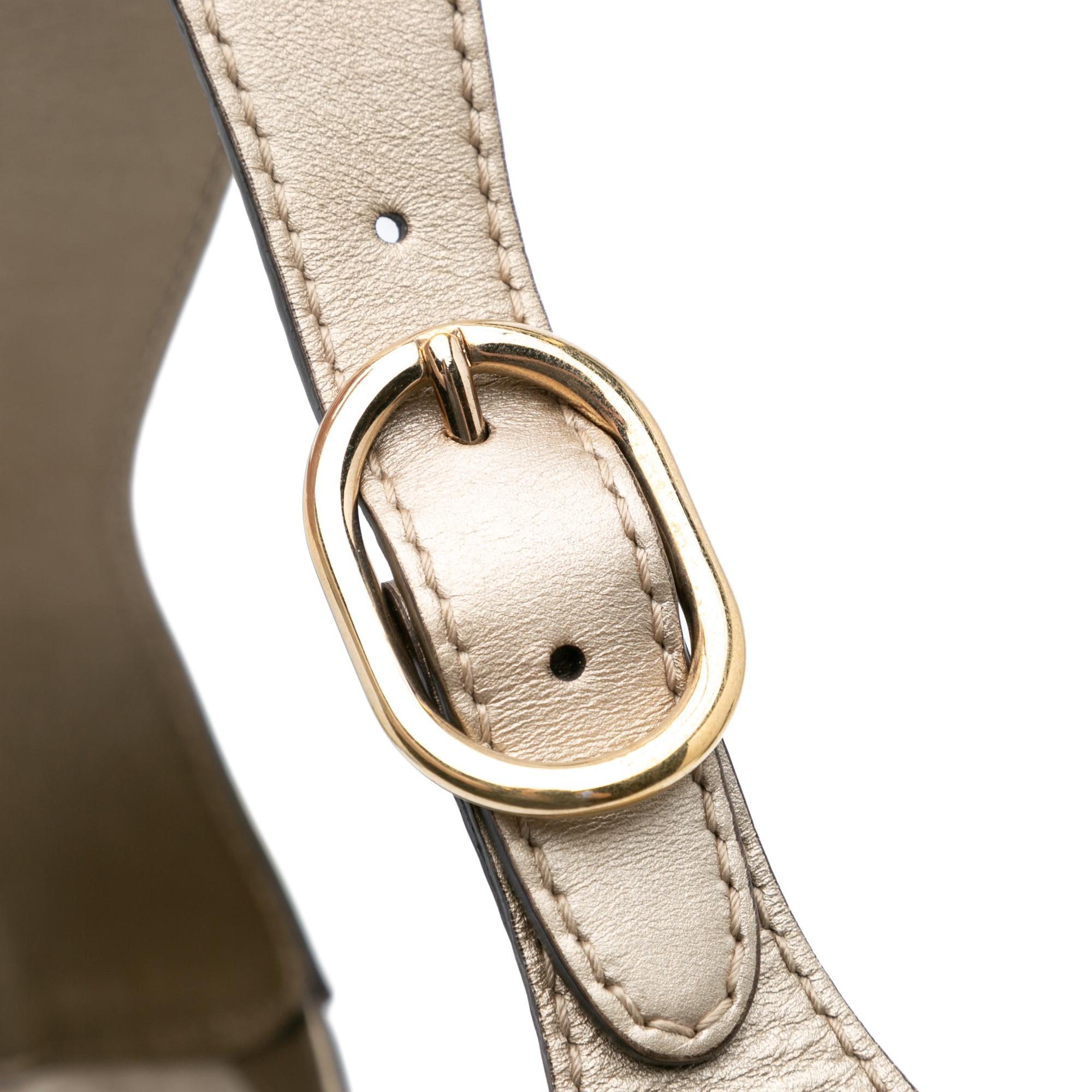 Gucci Diamante Leather Jackie O Bouvier Shoulder Bag