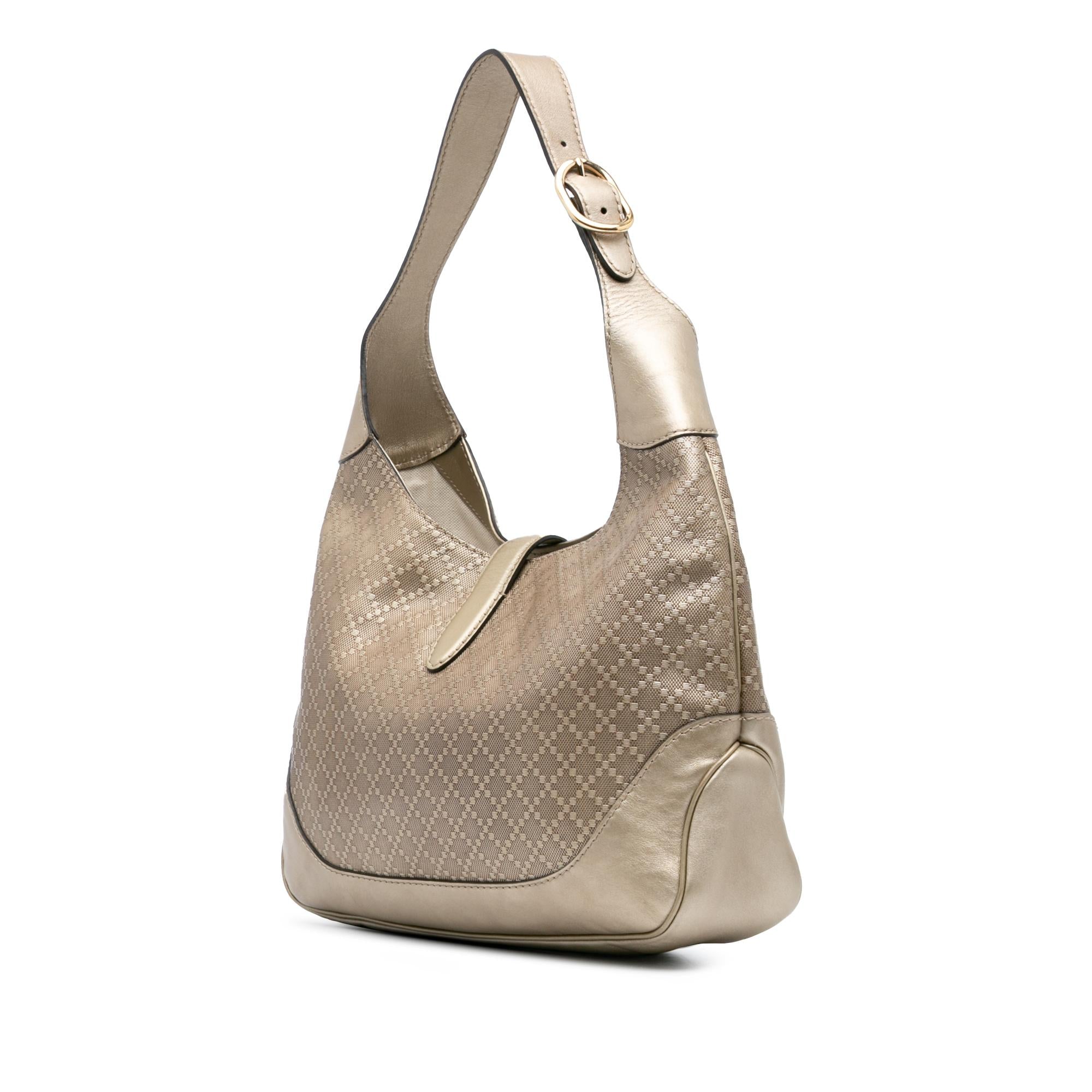 Gucci Diamante Leather Jackie O Bouvier Shoulder Bag