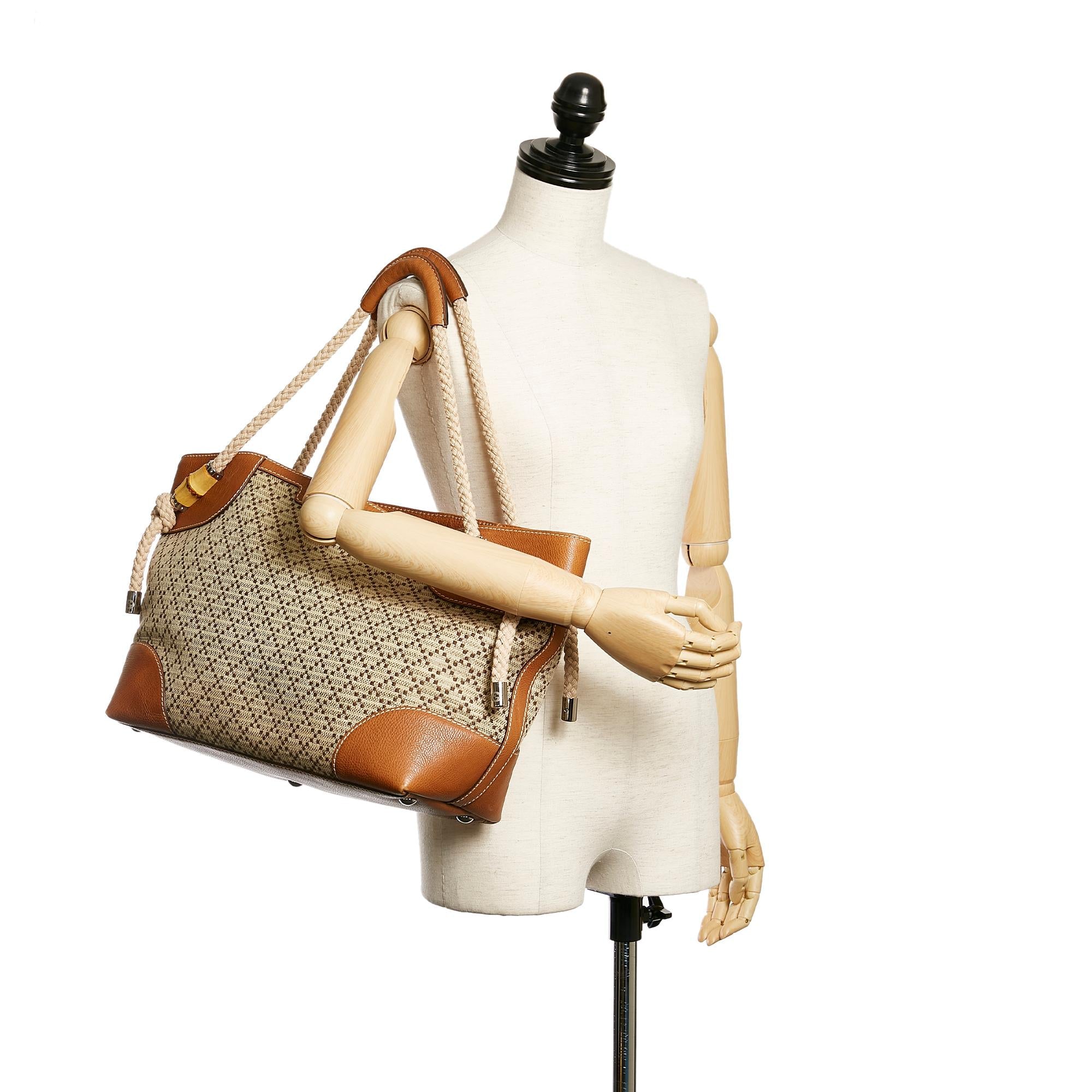Gucci Diamante Maui Canvas Tote Bag (SHG-29844)