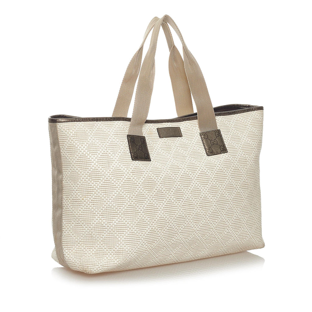 Gucci Diamante Raffia Tote Bag (SHG-28217)