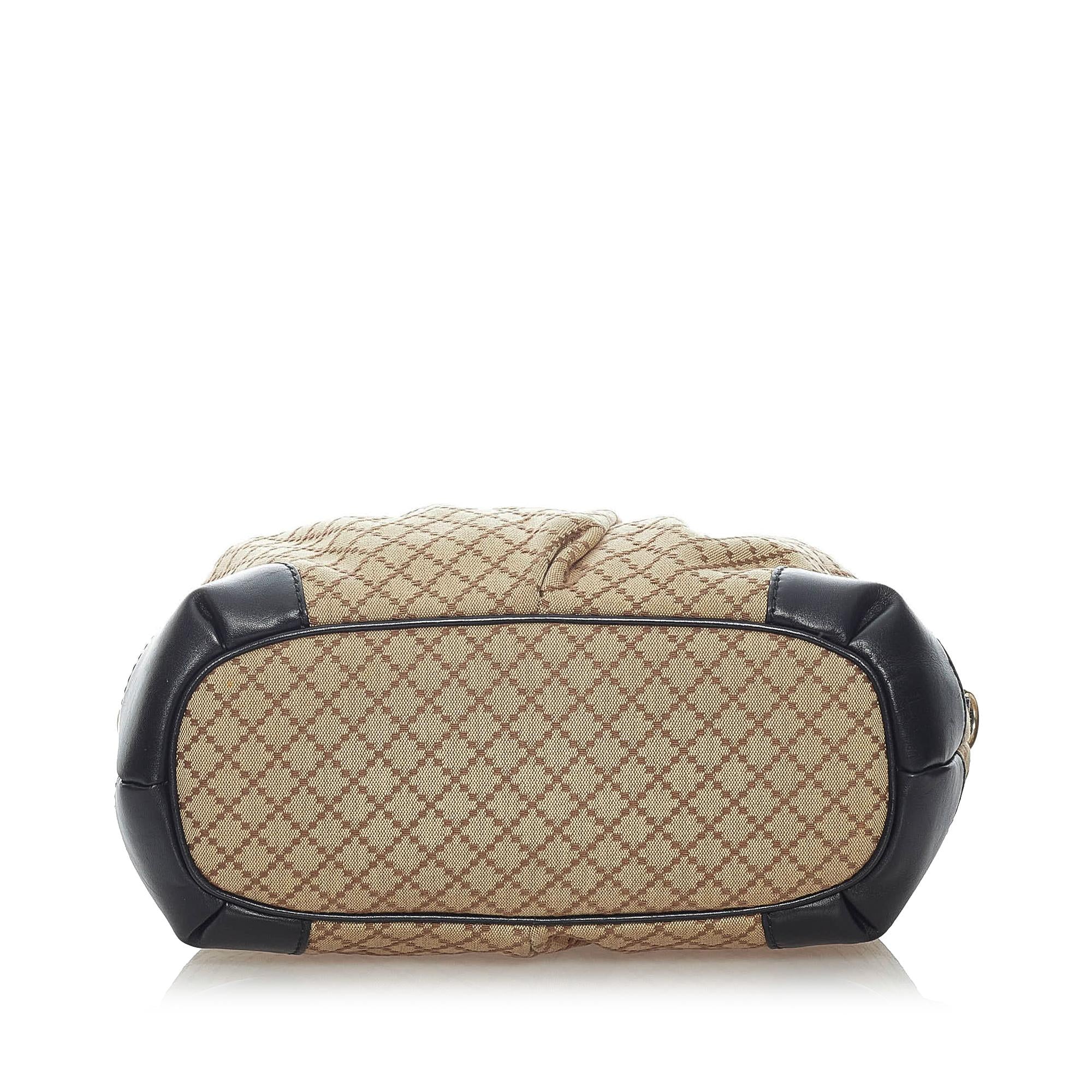 Gucci Diamante Sukey Canvas Satchel (SHG-32973)