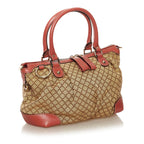 Gucci Diamante Sukey Canvas Satchel (SHG-34461)