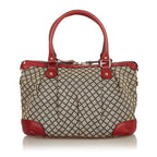 Gucci Diamante Sukey Canvas Satchel (SHG-uvmkYz)