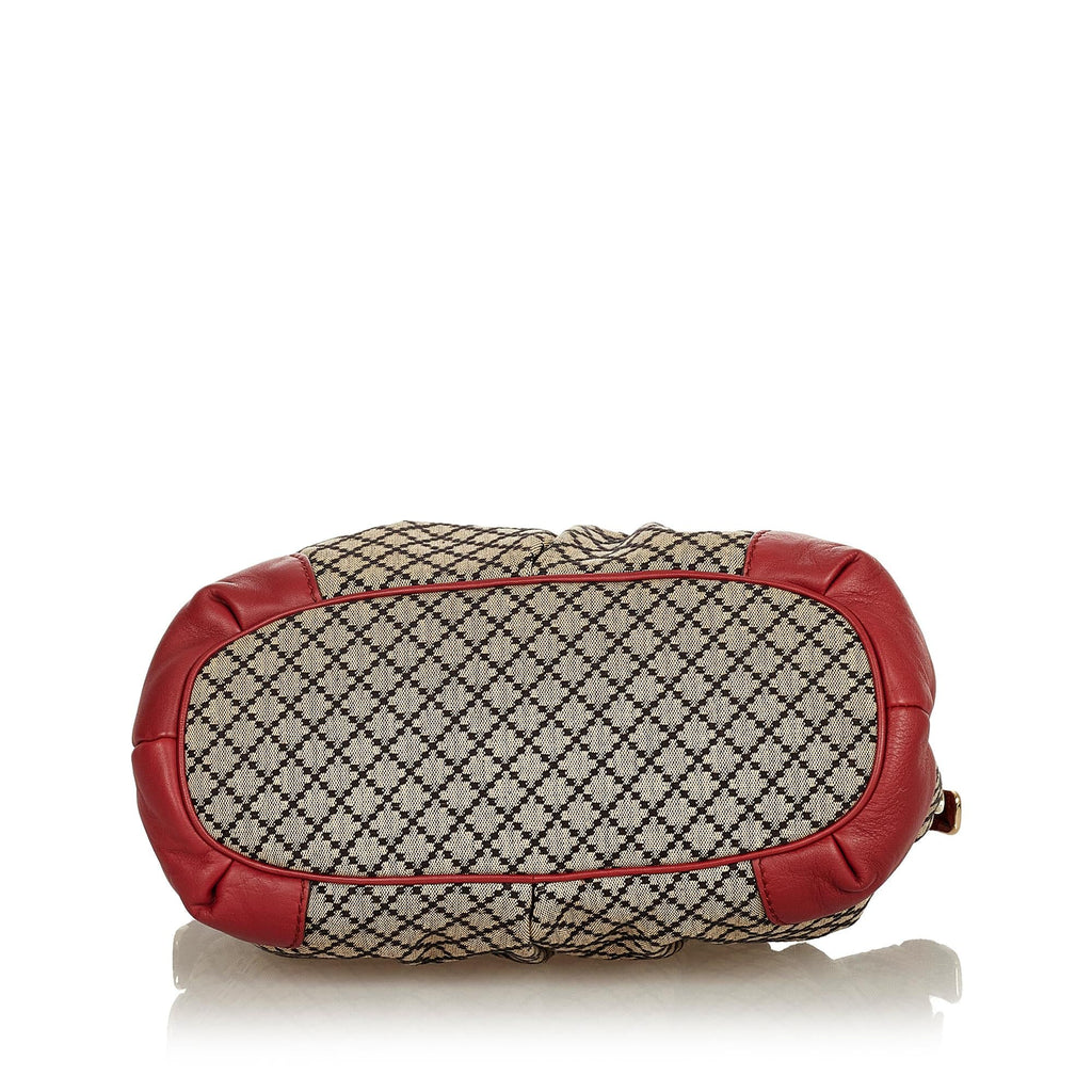 Gucci Diamante Sukey Canvas Satchel (SHG-5dkeD5)