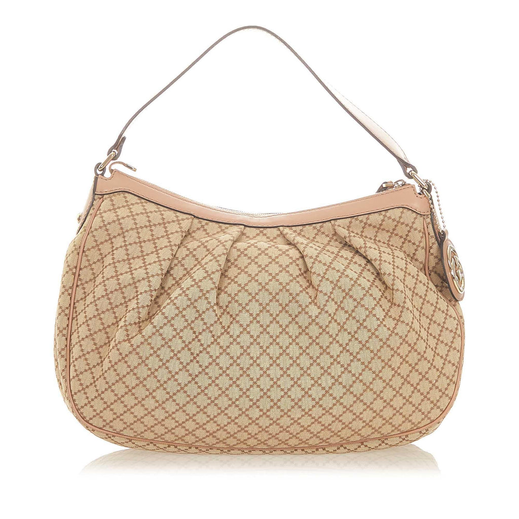 Gucci Diamante Sukey Canvas Shoulder Bag (SHG-32156)