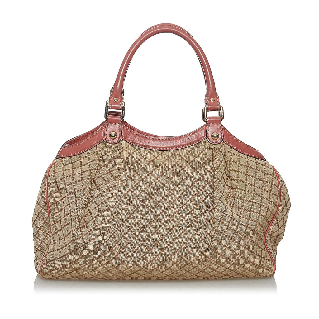 Gucci Diamante Sukey Canvas Tote Bag (SHG-28307)