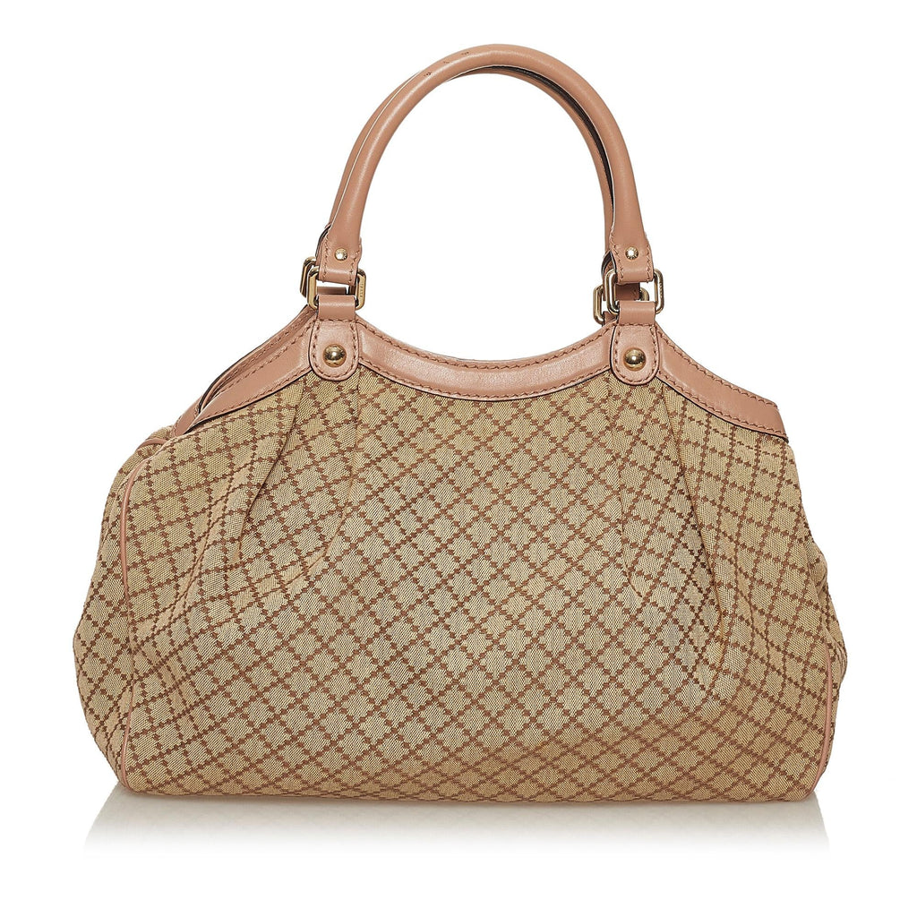 Gucci Diamante Sukey Canvas Tote Bag (SHG-29031)